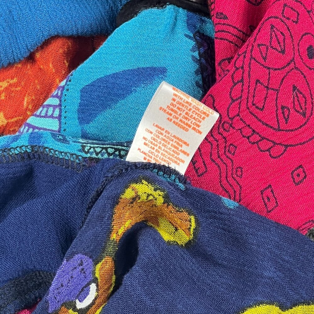 LA CERA Patchwork Boho Button-Front Tunic Top – M… - image 4